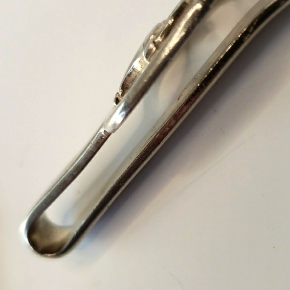 Vintage 1970s GUCCI Italy Silver Money Clip Equestrian Harness Buckle Style - Picture 5 of 6